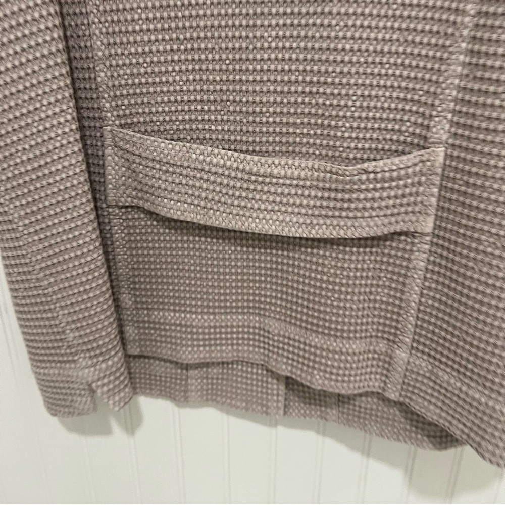 Focus Waffle  Beige Button-Up Jacket - Picture 9 of 10